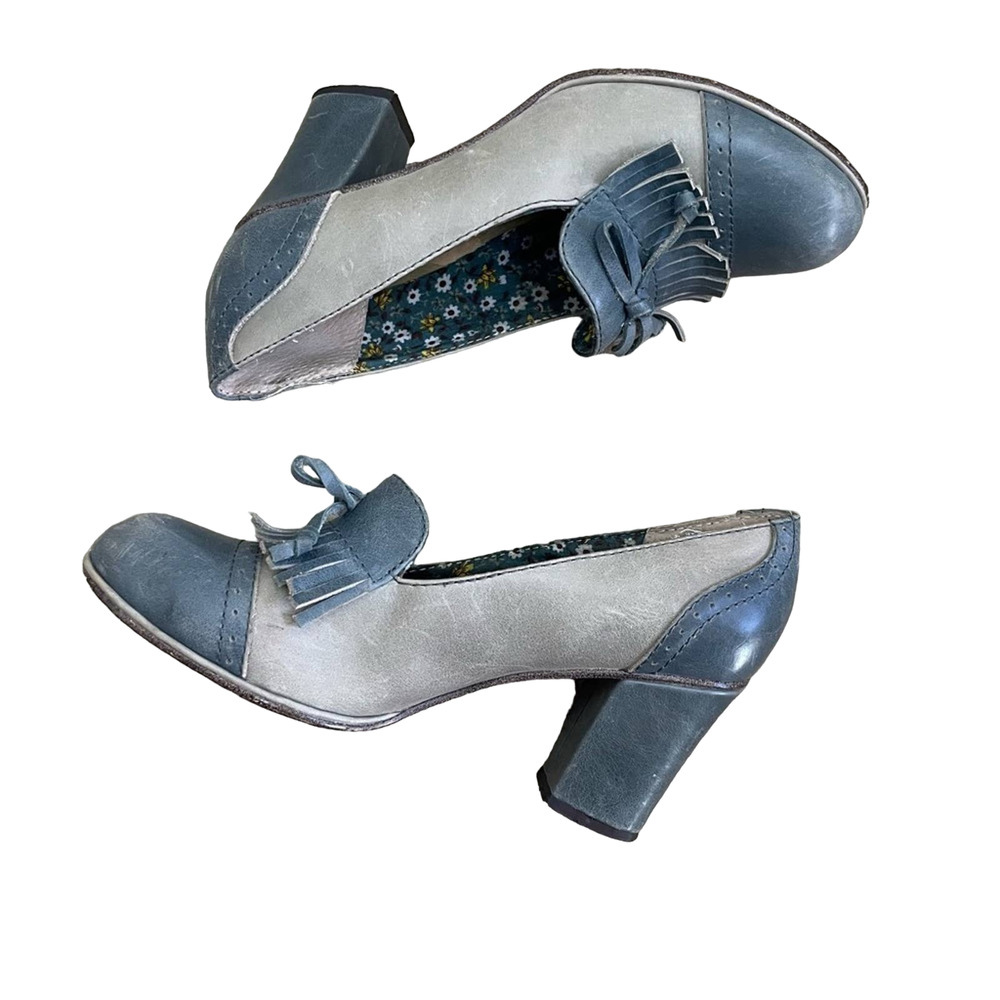 Seychelles Low Heel Closed Toe Tassels With Bow Floral Detail Women Shoe Size - Picture 4 of 9